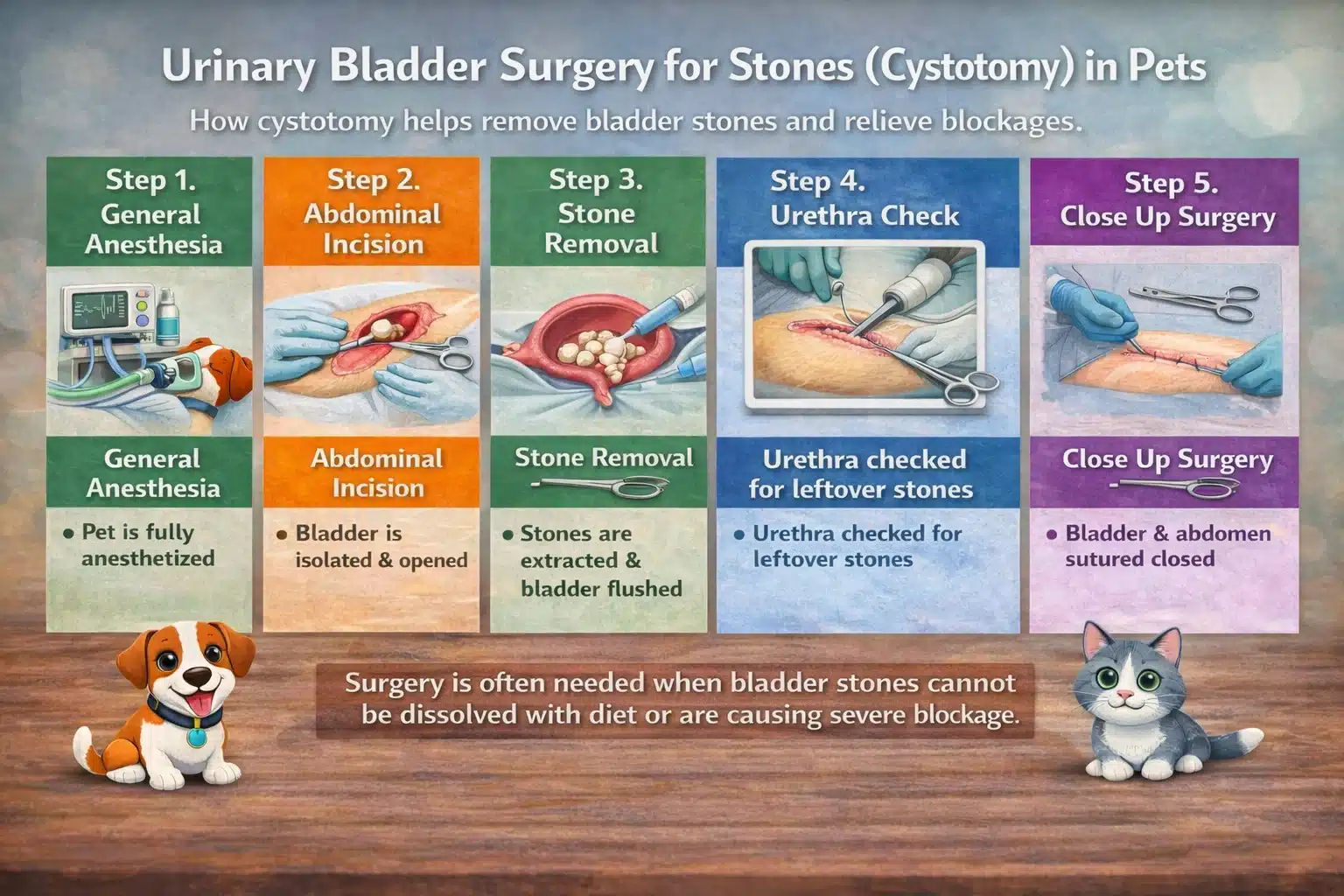 Urinary Bladder Surgery for Stones (Cystotomy) in Pets Urinary Bladder Surgery for Stones (Cystotomy) in Pets