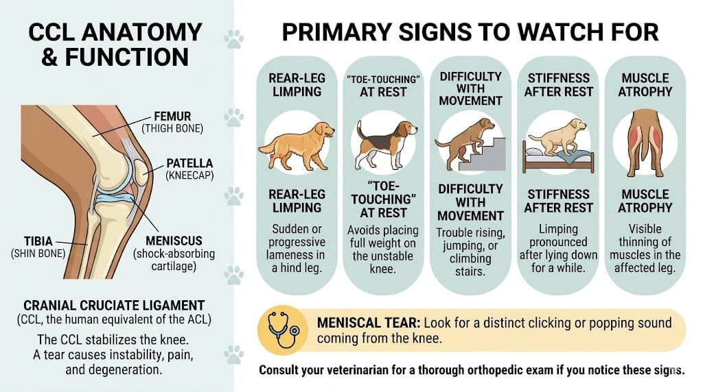 Recognizing the Signs of a Torn CCL in Your Pet Primary Signs of a CCL Tear