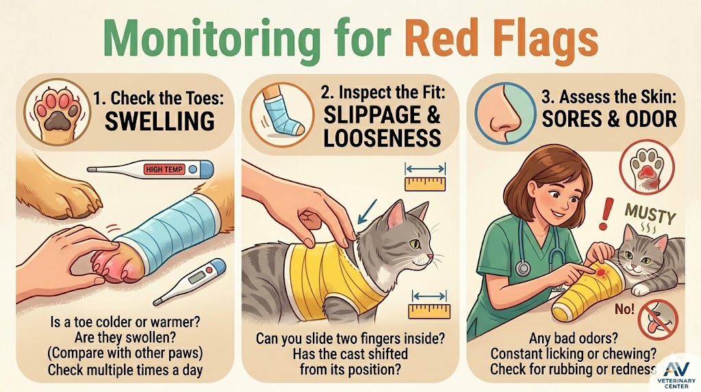 The Cast Care Chronicles: Your Complete Guide to Managing Your Pet’s Splint or Cast Monitoring for Red Flags