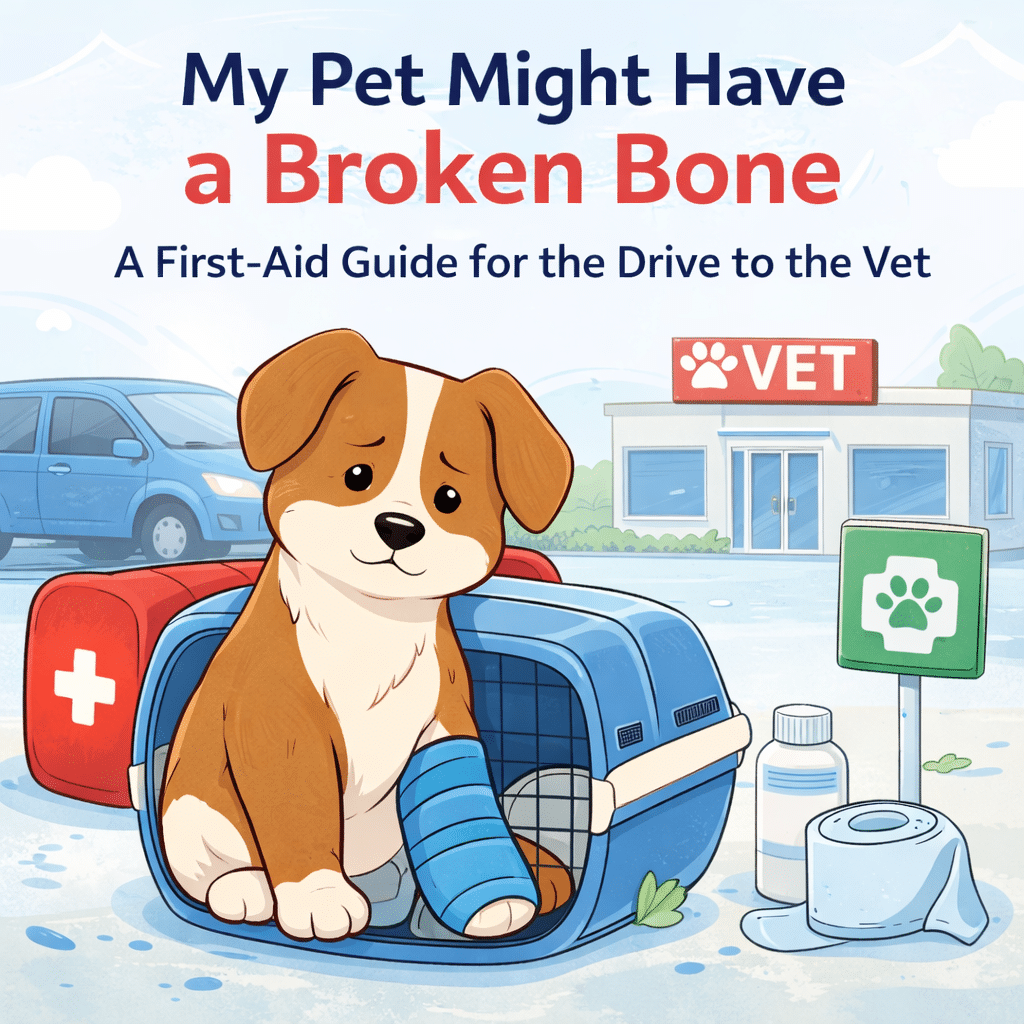 My Pet Might Have a Broken Bone: A First-Aid Guide for the Drive to the Vet