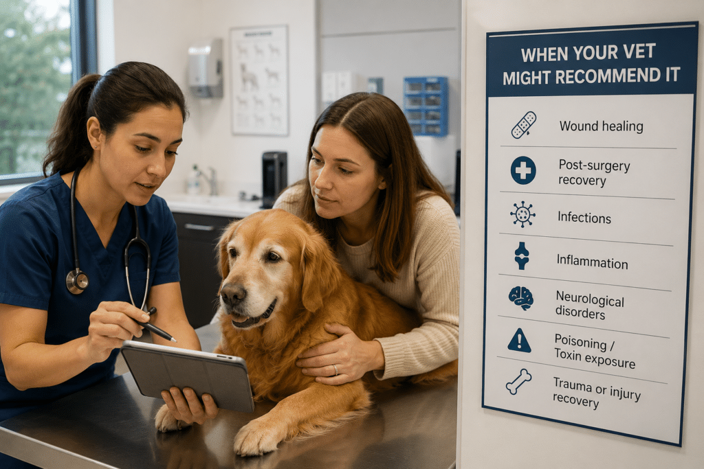 When Veterinarians Recommend Hyperbaric Oxygen Therapy for Pets When Your Vet Might Recommend It