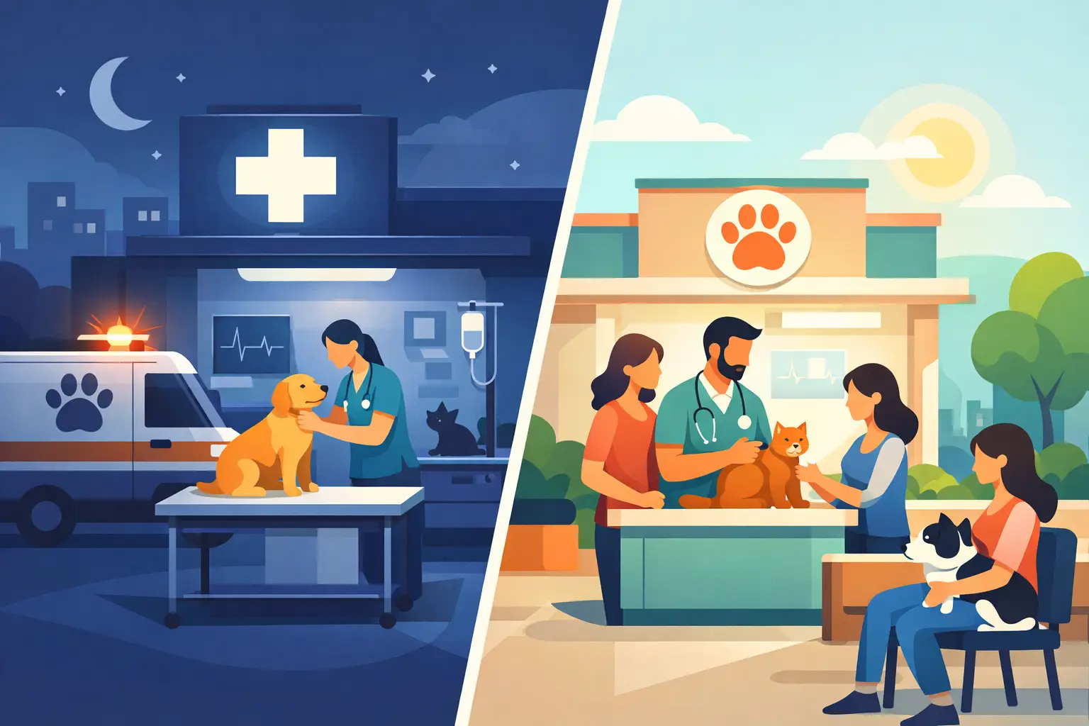 Emergency Vet vs Urgent Care for Your Pet